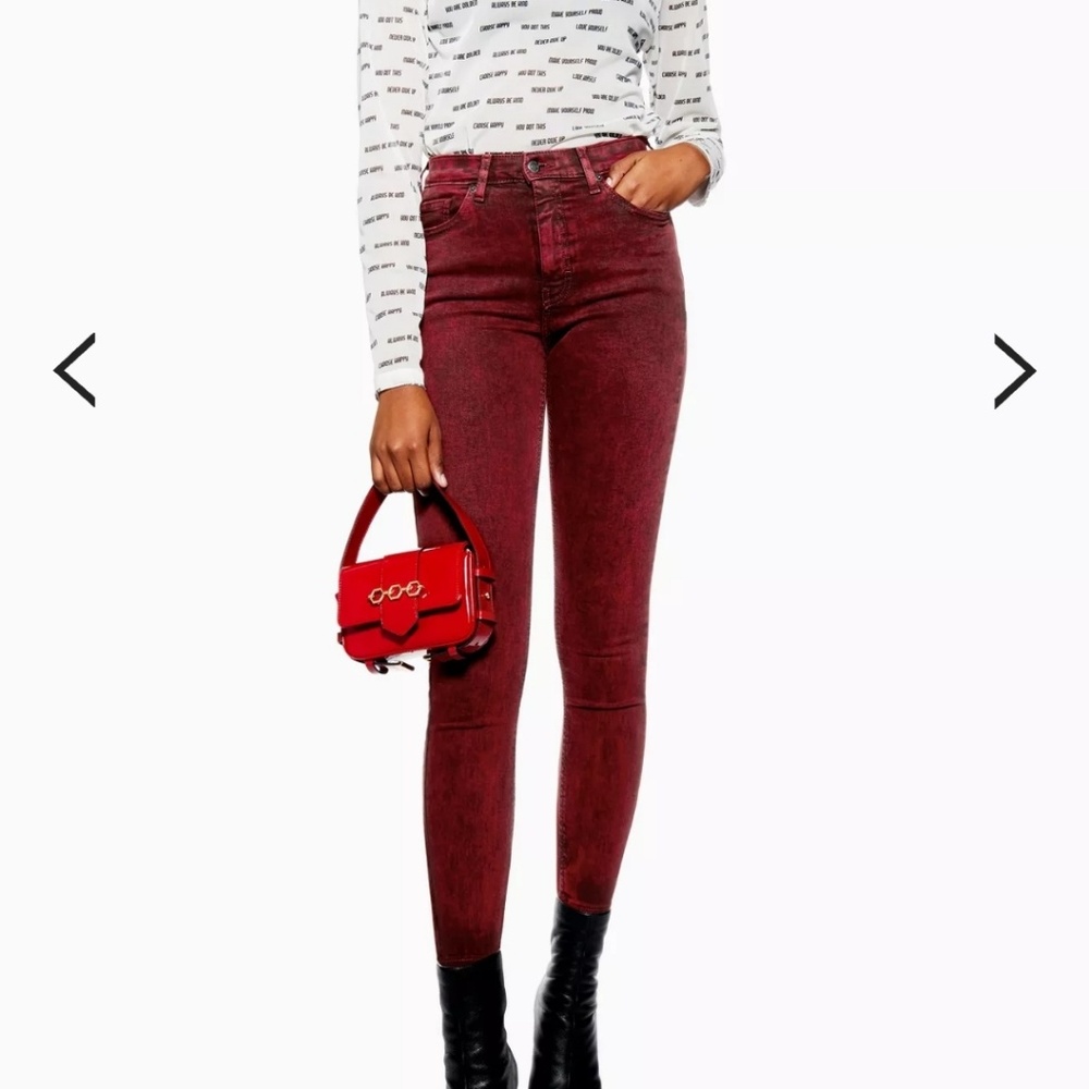 Acid wash Topshop Jamie jeans size 30/30